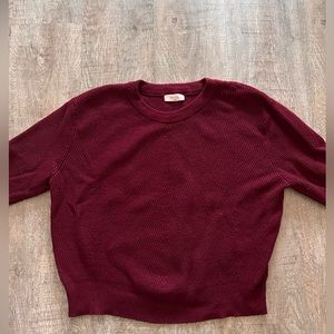 Elodie maroon knit sweater